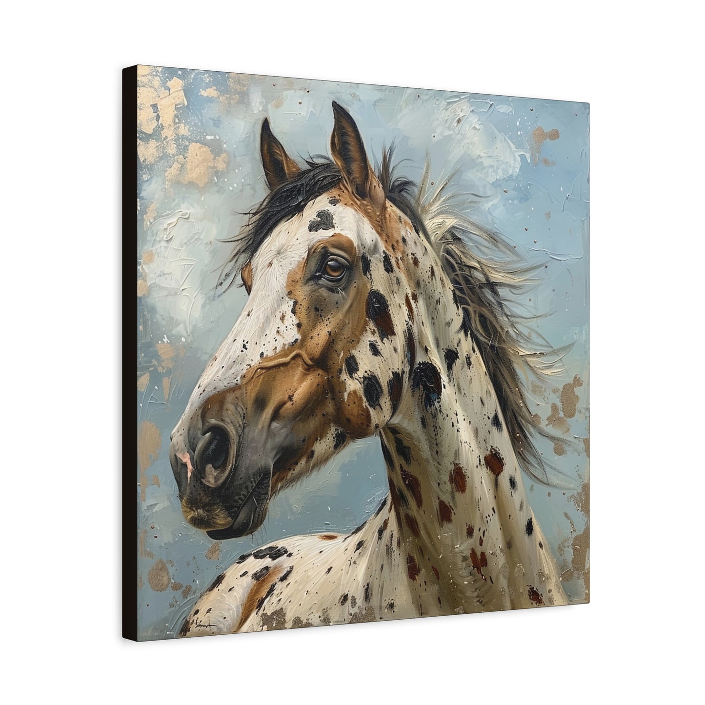 Appaloosa Horse Canvas Print — Equine Wall Art (Matte Stretched Canvas 1.25")