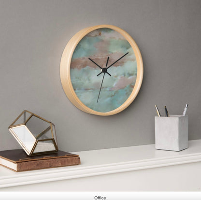 10_-Round-Natural-Wood-Frame-Clock-in-office