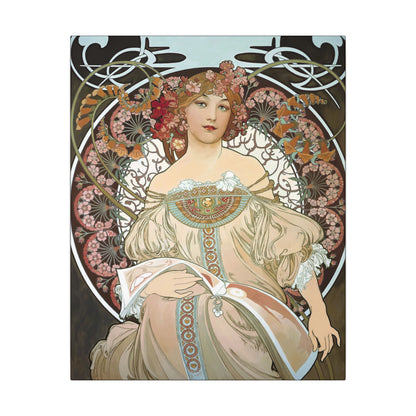 Day Dream After Alphonso Mucha Canvas Gallery Wraps