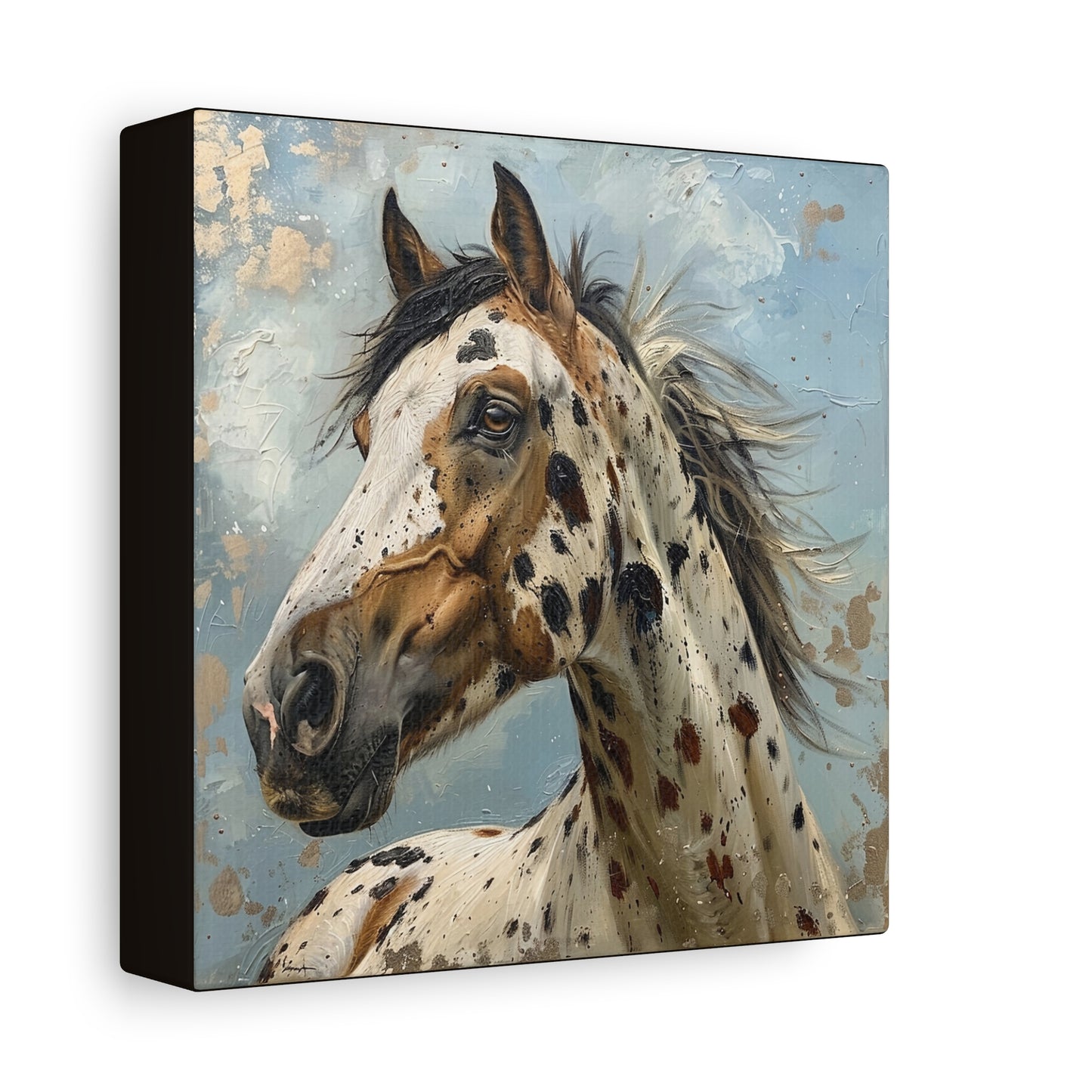 Appaloosa Horse Canvas Print — Equine Wall Art (Matte Stretched Canvas 1.25")