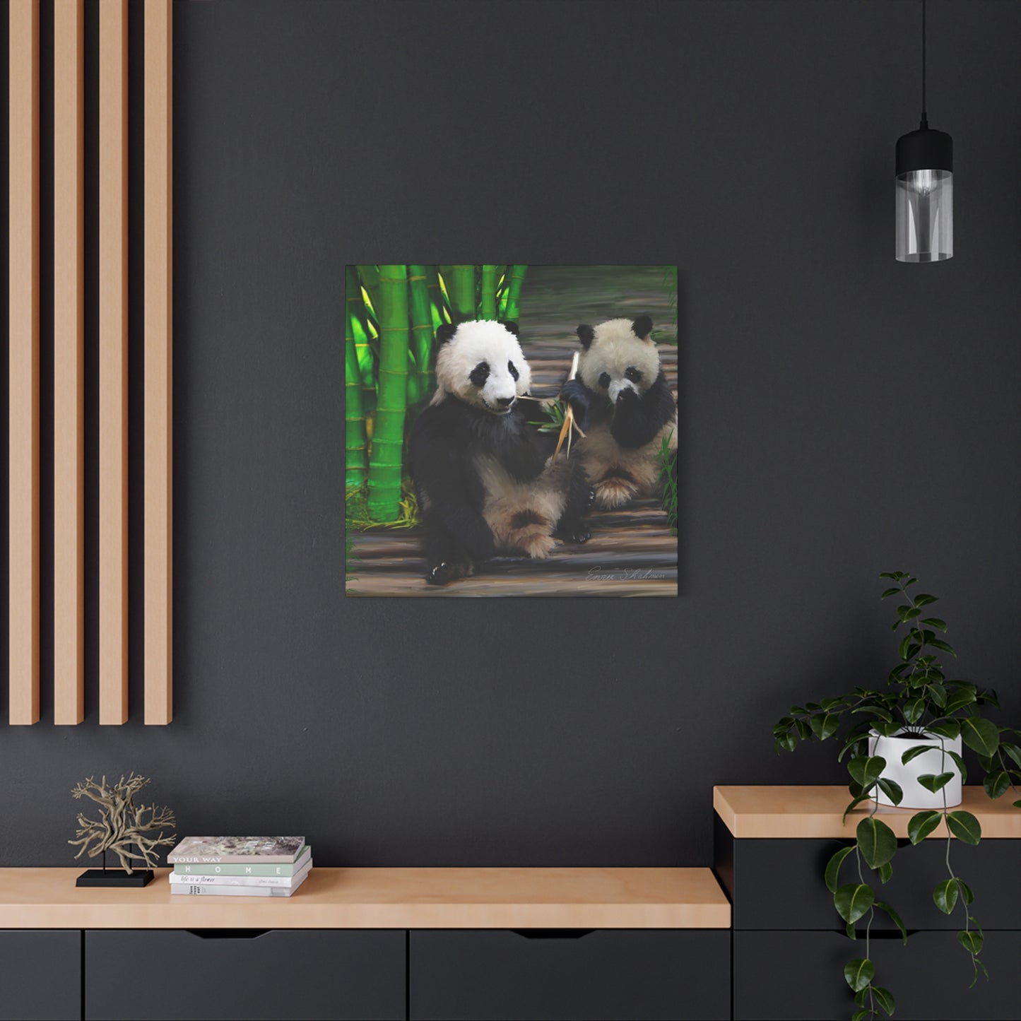 Pandas - Matte Canvas, Stretched, 1.25"