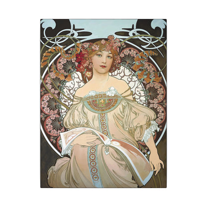 Day Dream After Alphonso Mucha Canvas Gallery Wraps