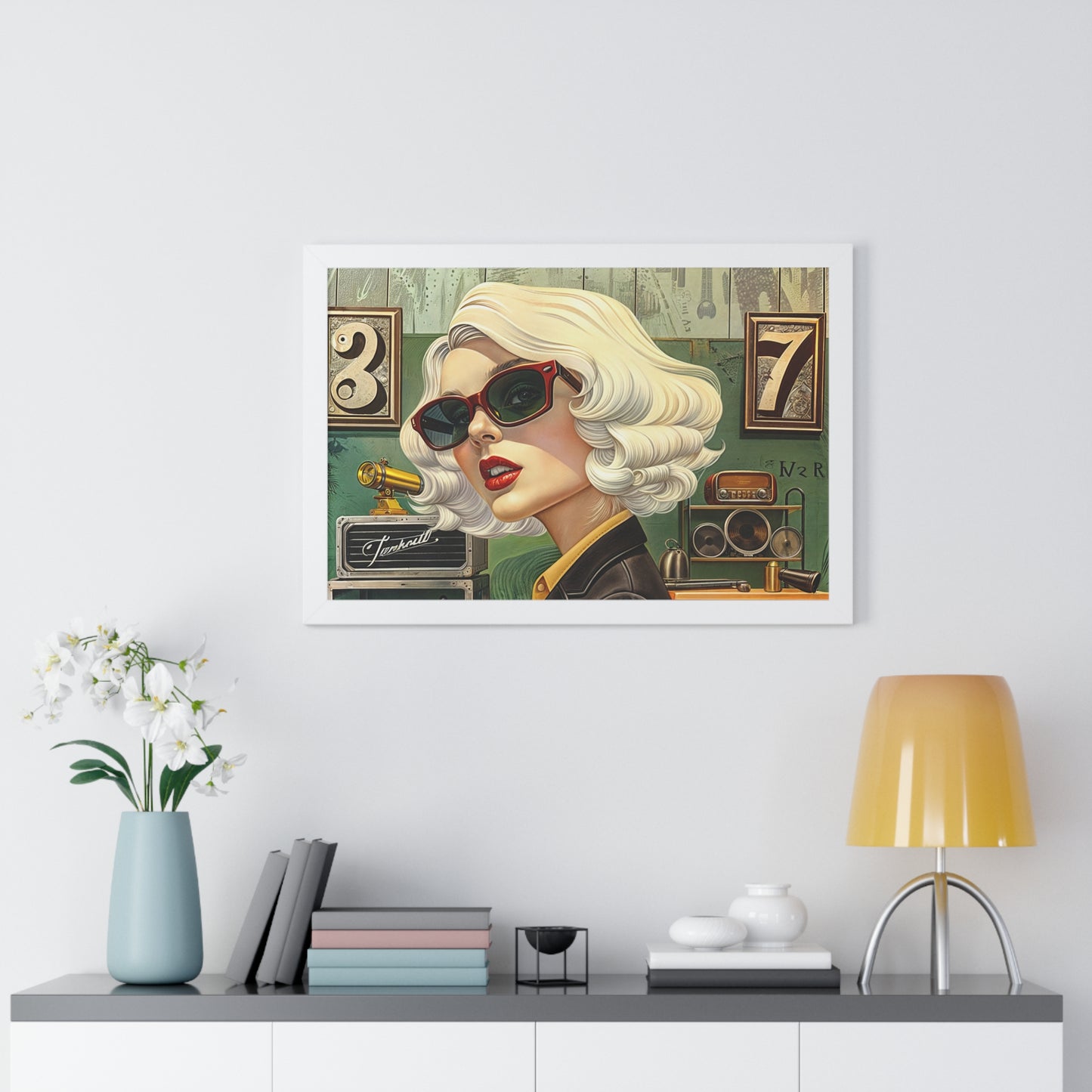 Framed Horizontal Poster Tool Time Blonde