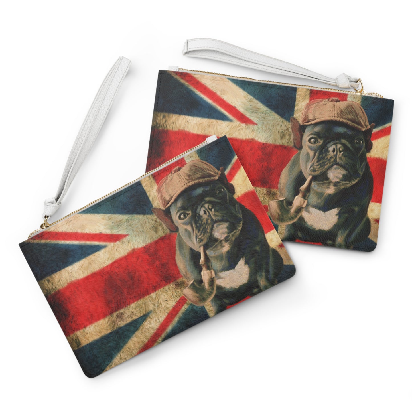 Clutch Bag - Sherlock Bulldog Design