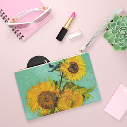 Clutch Bag Van Gogh Sunflower Design