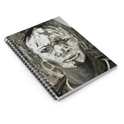 Spiral Notebook — Tribal Face Portrait Art Journal