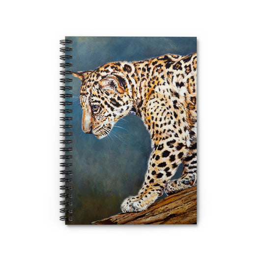 Leopard Portrait Spiral Notebook — Ruled Journal for Wildlife Lovers