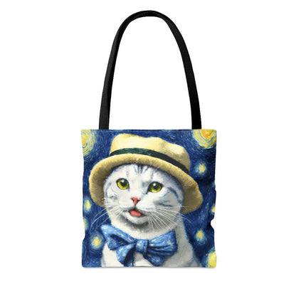 Starry Eye Cat Tote Bag 