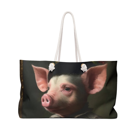 Weekender Tote Bag - Pig front