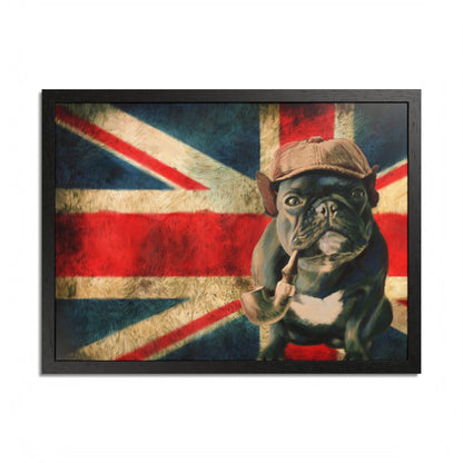 British Bulldog Art Print — Framed Vintage Union Jack Poster