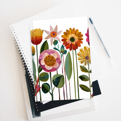 Floral Bloom Journal - Whimsical Flower Design, Perfect for Creative Writing, Personal Reflection, or Gift for Nature Lovers