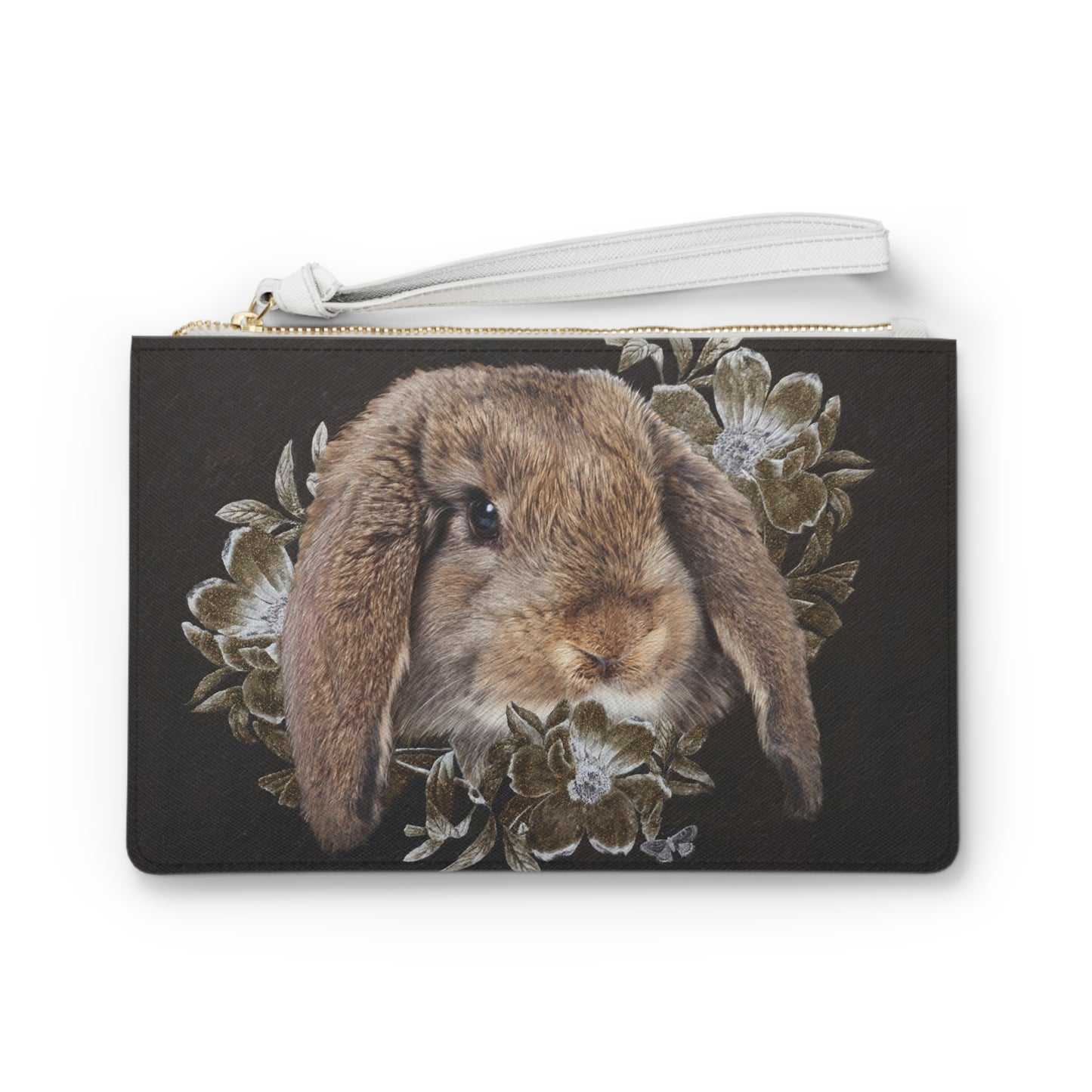 Clutch Bag - In the Garden of Whispers Rabbit Design