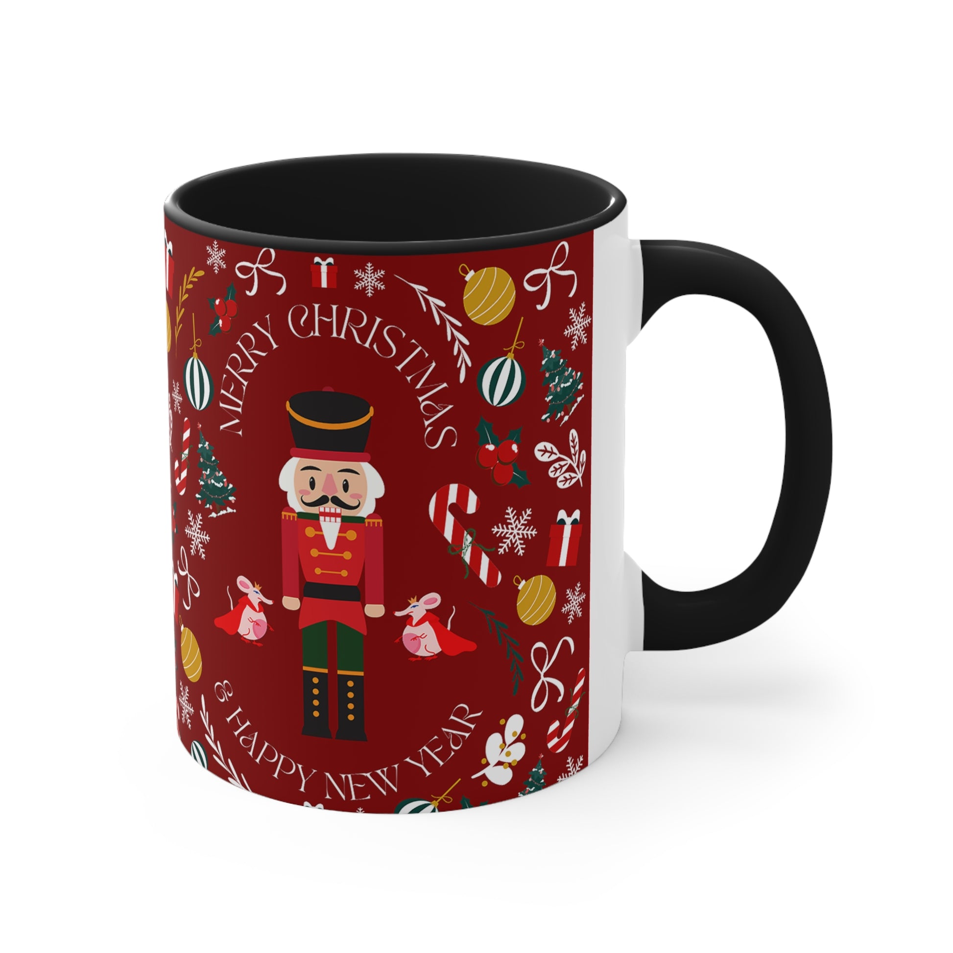 Nutcracker Coffee Ceramic Mug, 11oz side view