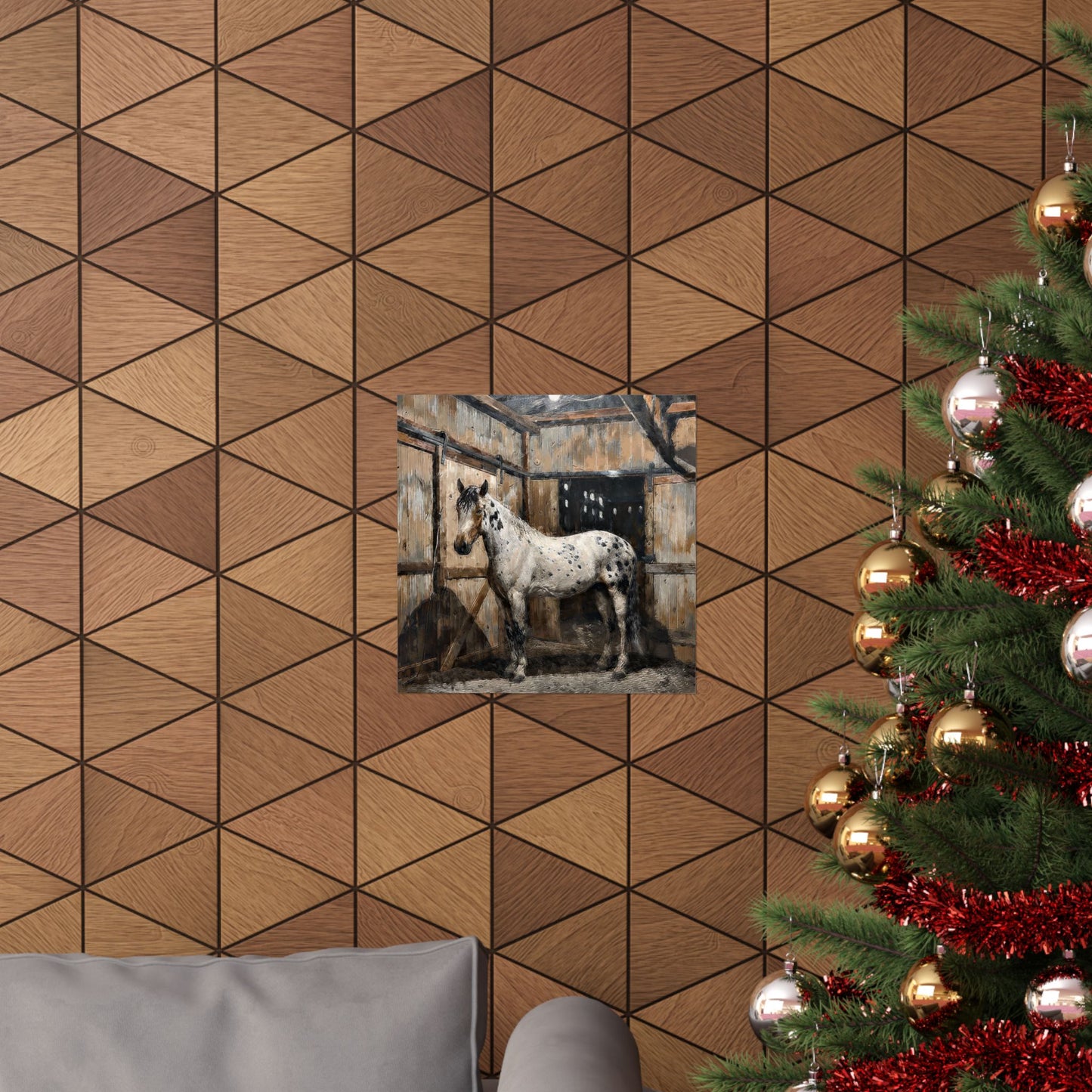 Appaloosa Horse Poster — Rustic Stable Matte Vertical Art Print