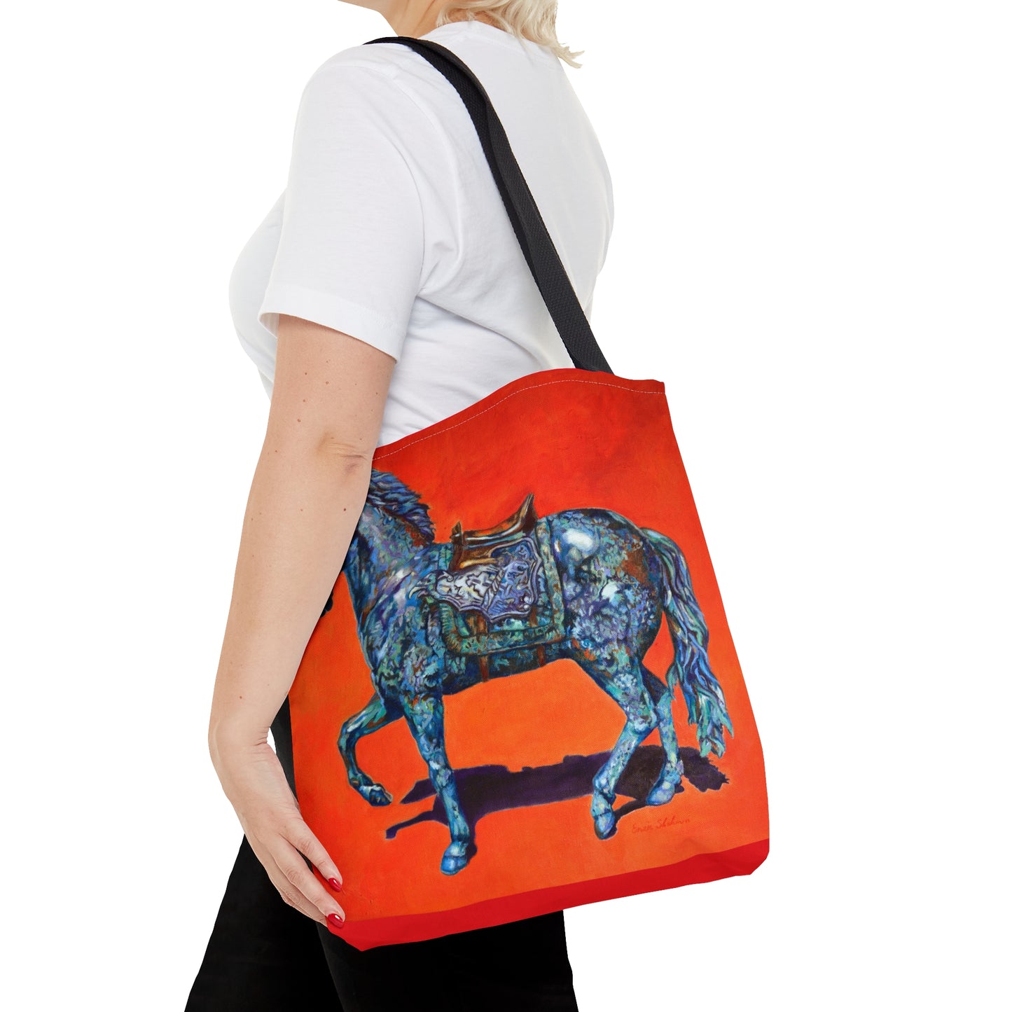 Tote Bag - Indigo Horse Design