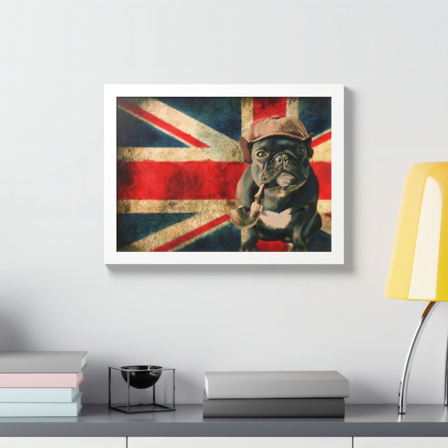 British Bulldog Art Print — Framed Vintage Union Jack Poster