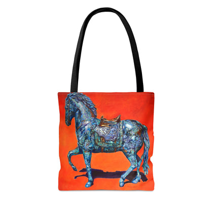 Tote Bag - Indigo Horse Design