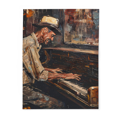 Arctic Fleece Blanket - Honky Tonk Piano Player