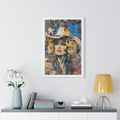 Framed Vertical Poster - Country Queen