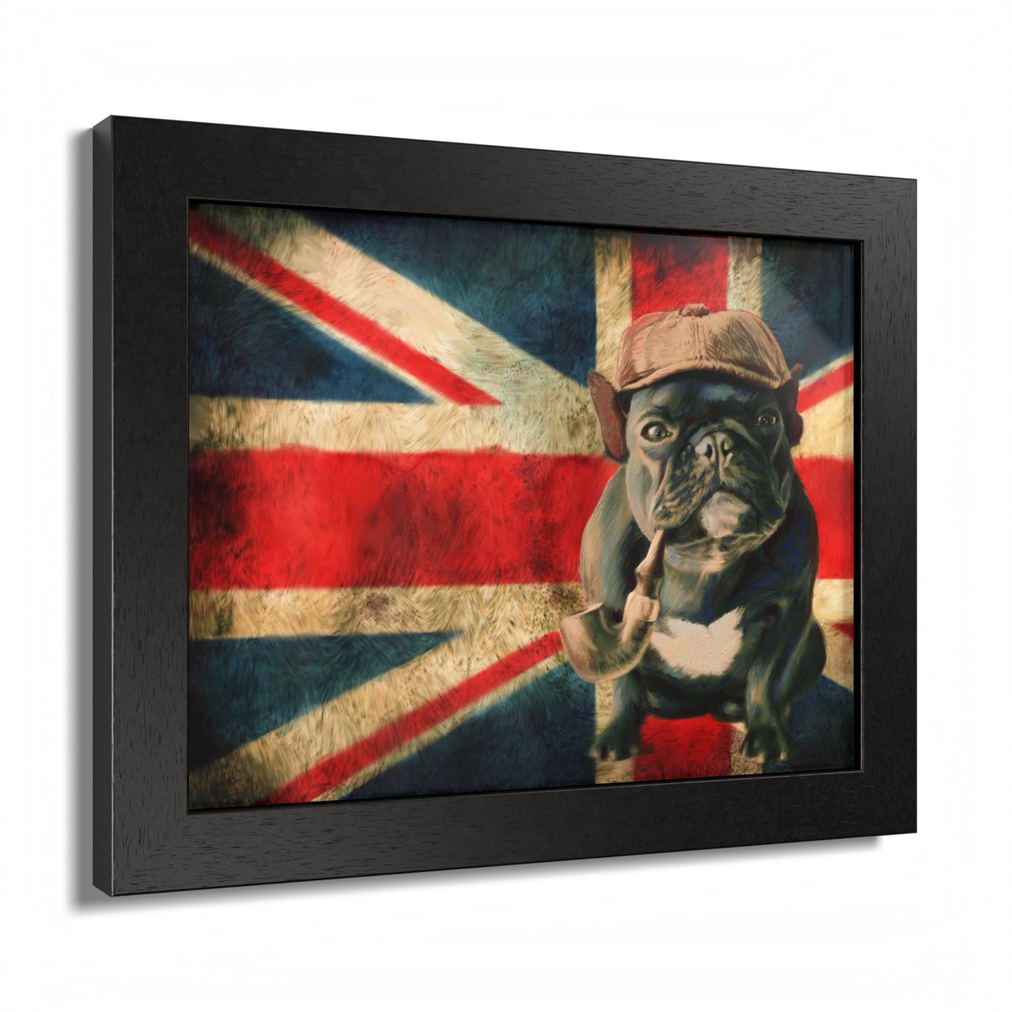British Bulldog Art Print — Framed Vintage Union Jack Poster
