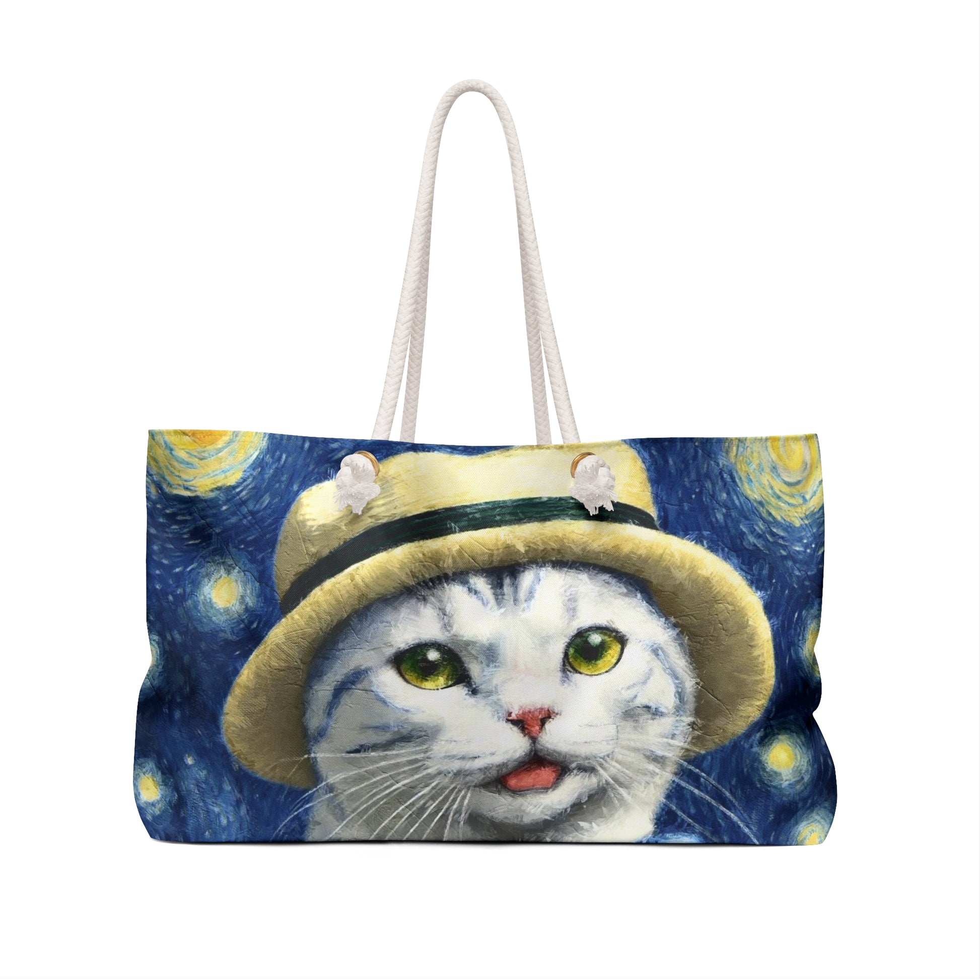 Weekender Tote Bag - Starry Eyed Kitten back