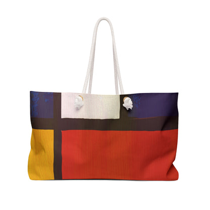 Mod Weekender Bag with Modern Art Design, Tote for Travel, Beach, Gym, and Weekend Getaways