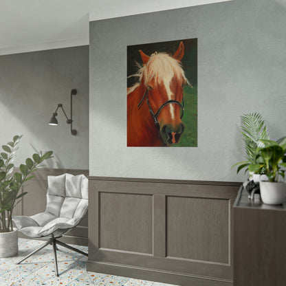Kunstdruck - braunes Pferd
