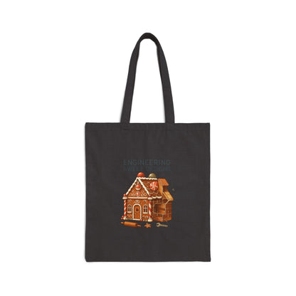 Tote Bag — Gingerbread House 'Engineering Sweet Designs' Canvas Tote