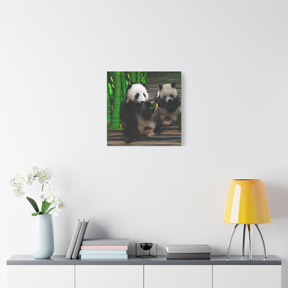 Pandas - Matte Canvas, Stretched, 1.25"