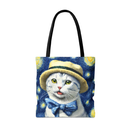 Starry Eye Cat Tote Bag 