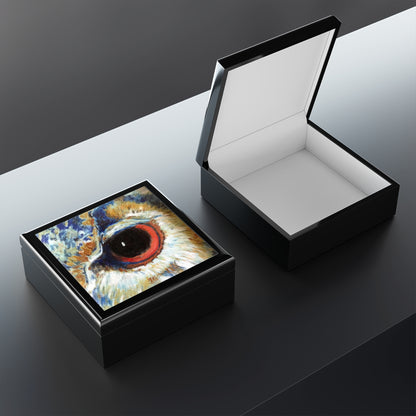 Keepsake/Jewelry Box - Owl Eye - Lacquer Box