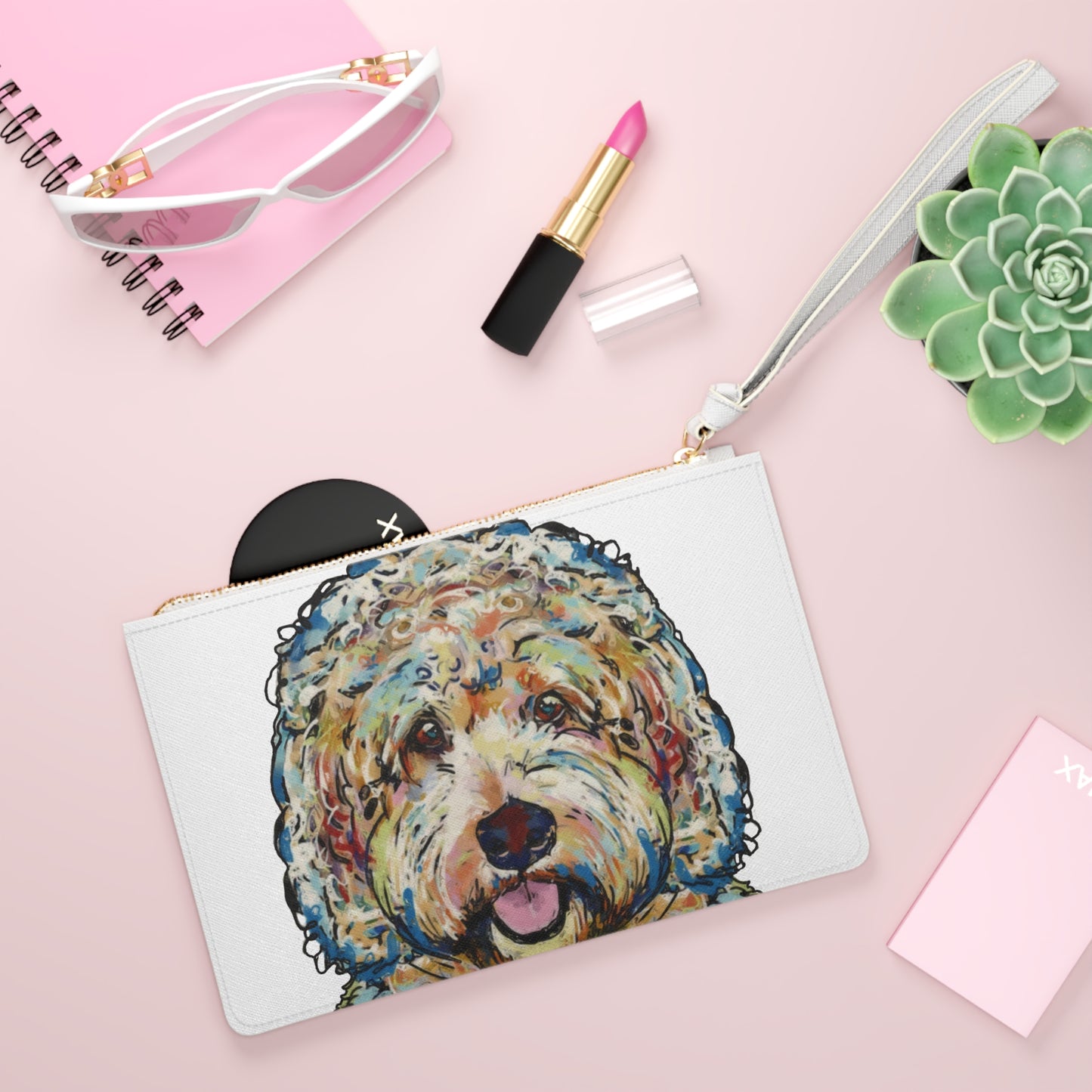 Clutch Bag - Doodle Dog Design