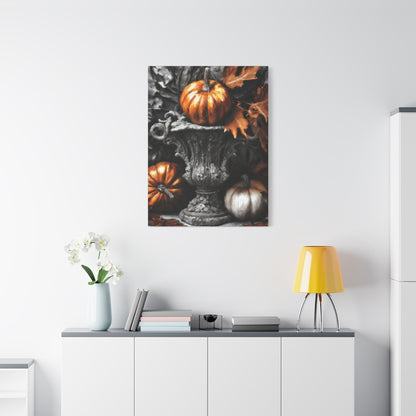 Pumpkins Stretched Canvas Wall Art