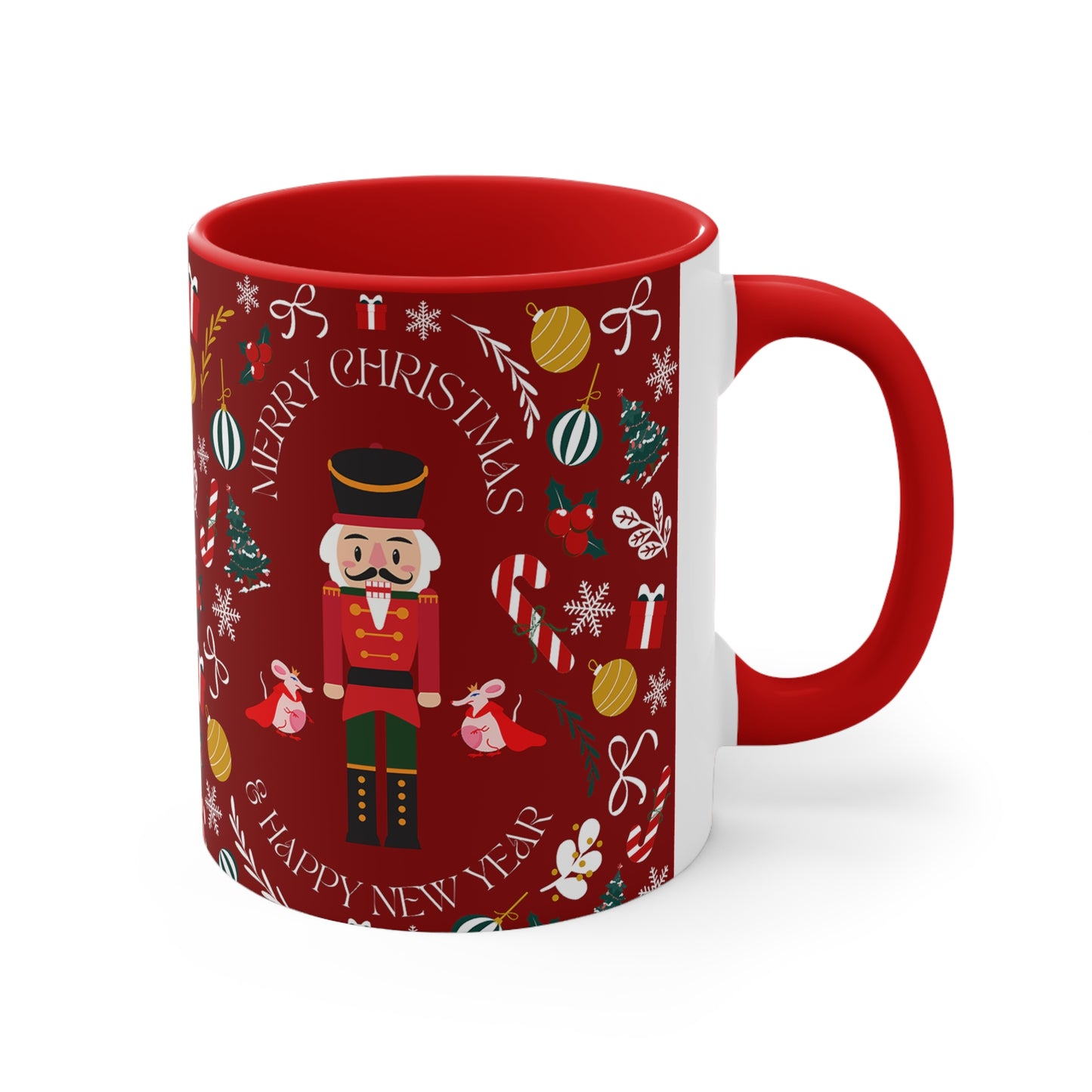 Nutcracker Coffee Ceramic Mug, 11oz sideview
