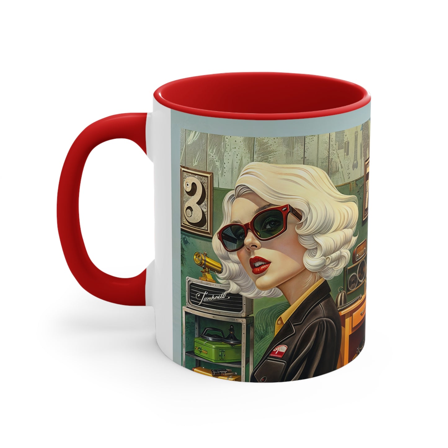 Accent Coffee Mug, 11oz - Tool Time Blonde red side