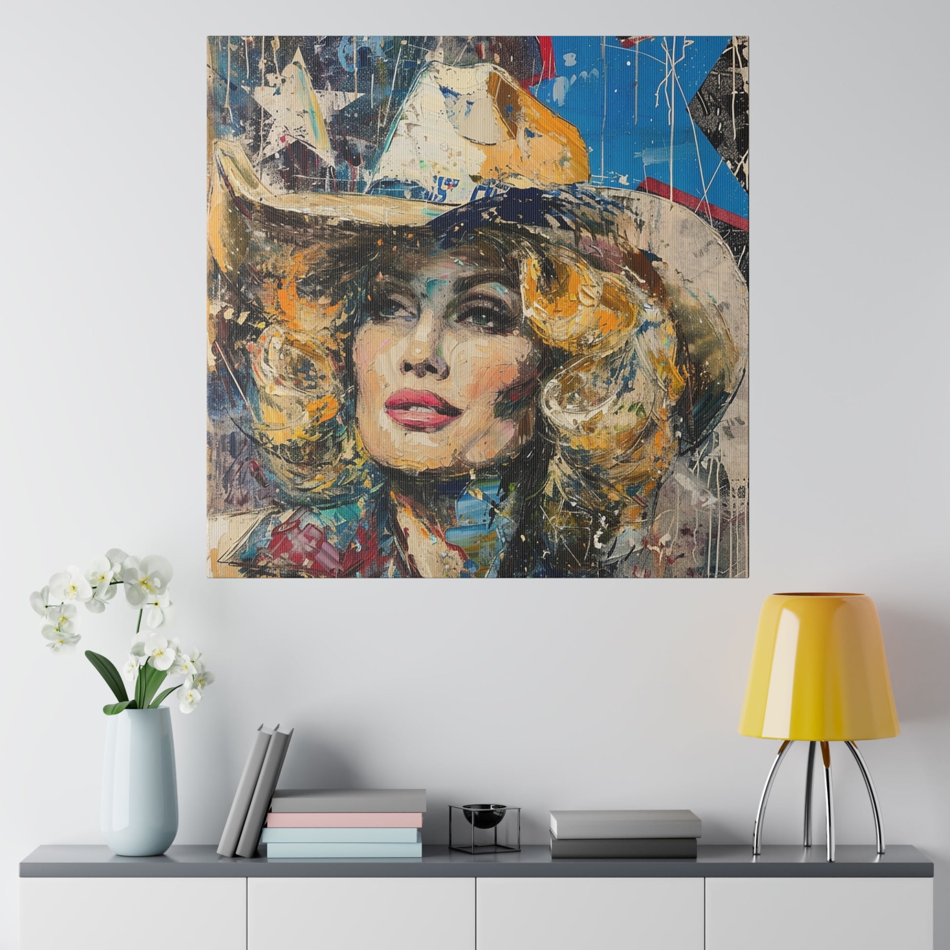 Matte Canvas, Stretched, 0.75" - Country Queen