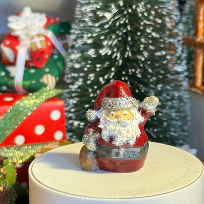 MiniatureSanta in dark red