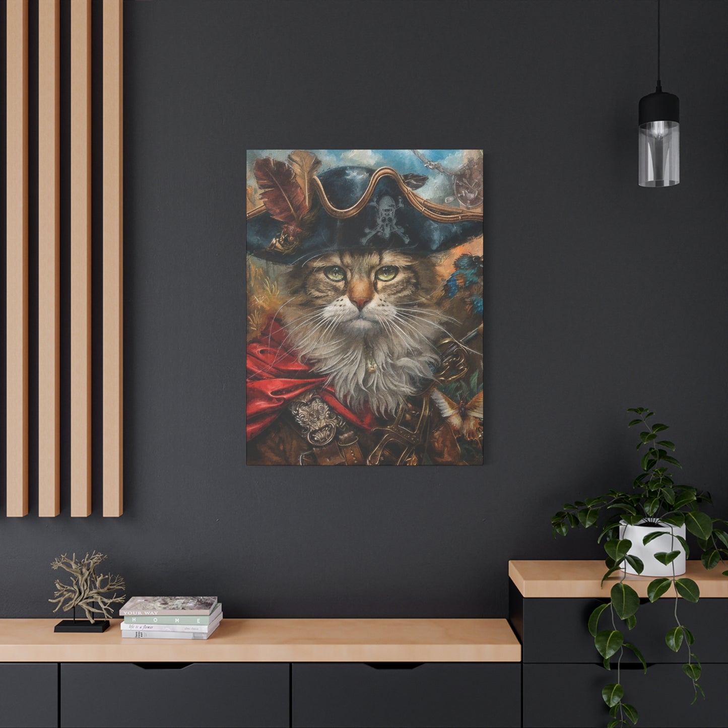 The Feline Buccaneer - Matte Canvas, Stretched, 1.25"