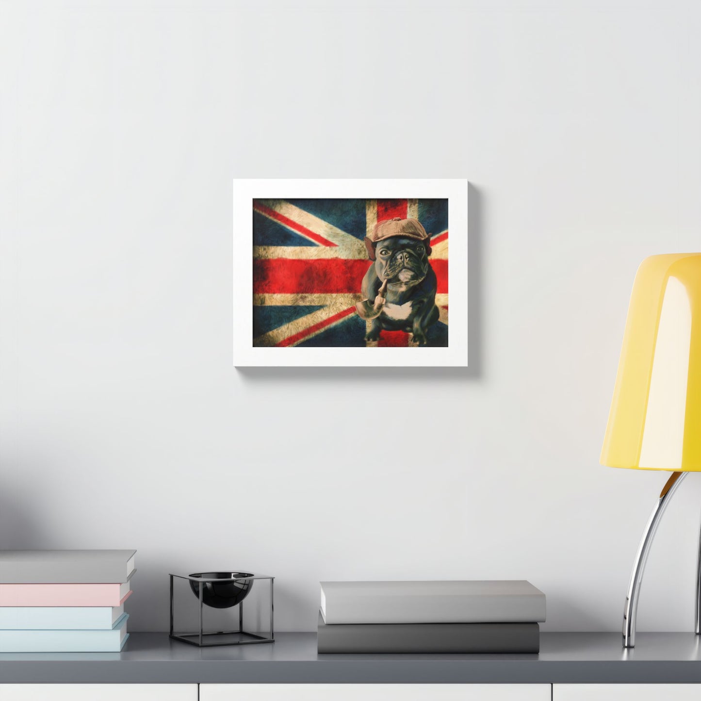 British Bulldog Art Print — Framed Vintage Union Jack Poster
