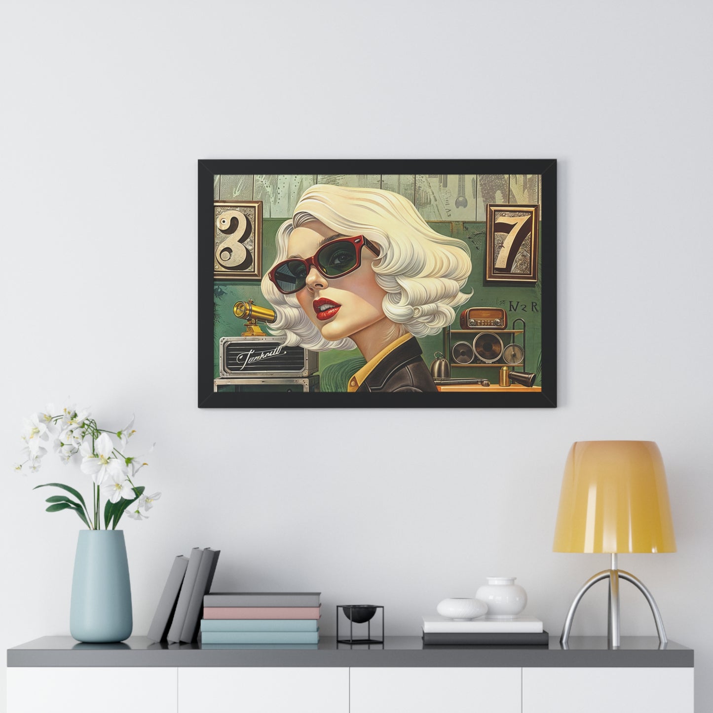 Framed Horizontal Poster Tool Time Blonde
