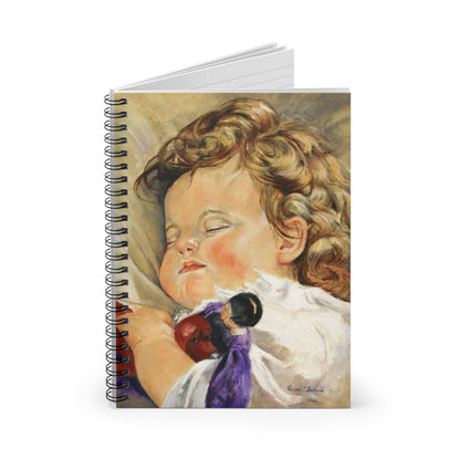 Spiral Notebook — Sleeping Child Art Cover (Ruled)