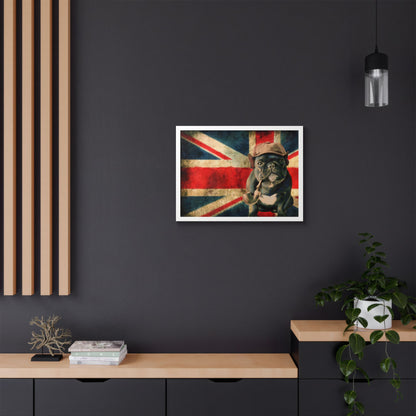British Bulldog Art Print — Framed Vintage Union Jack Poster