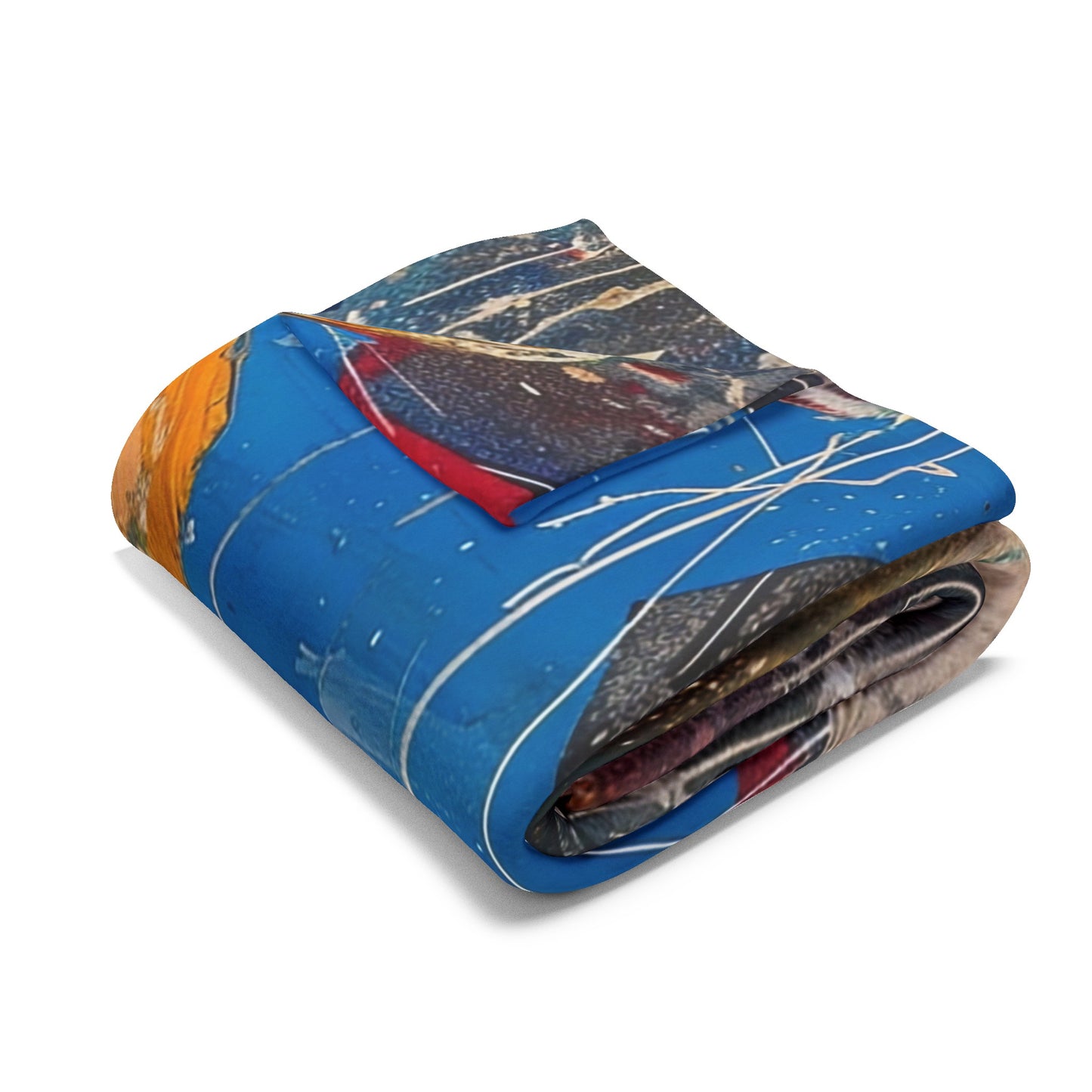 Arctic Fleece Blanket - Country Queen Western Style Blanket folded
