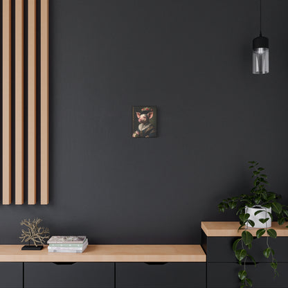 Piggy in Victorian Elegance Stretched Canvas Wall Art