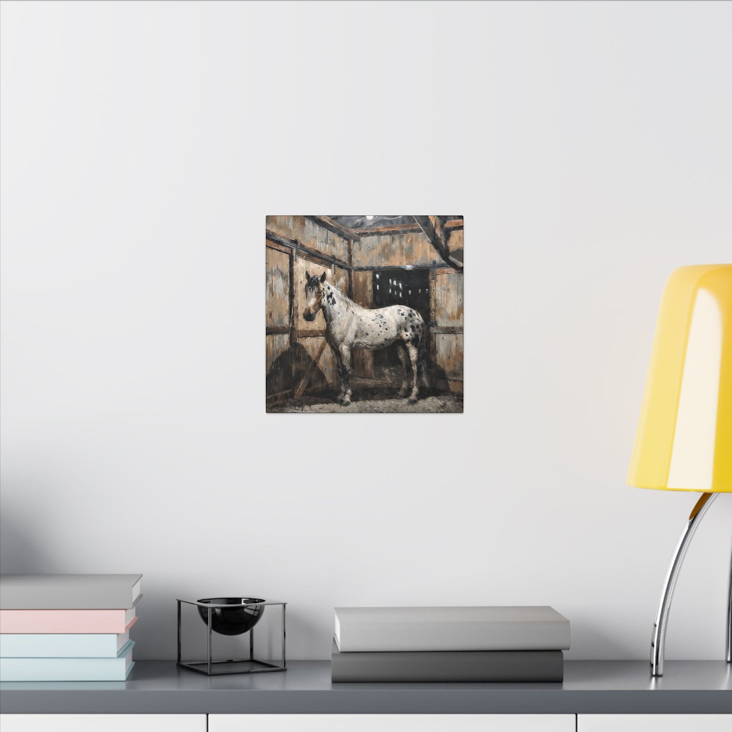 Appaloosa Horse Canvas Art - Rustic Stable Wall Décor (Matte Stretched Canvas Print)