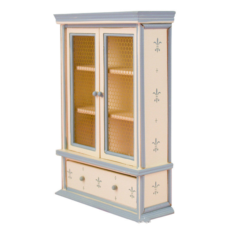 Mini Furniture Cabinet Bookcase for 1/12 Scale Dollhouse side