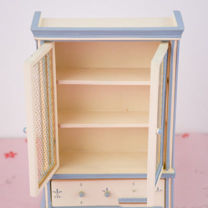 Mini Furniture Cabinet Bookcase for 1/12 Scale Dollhouse