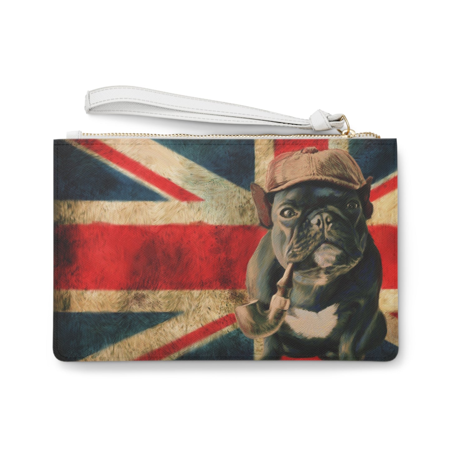 Clutch Bag - Sherlock Bulldog Design