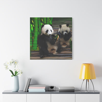 Pandas - Matte Canvas, Stretched, 1.25"