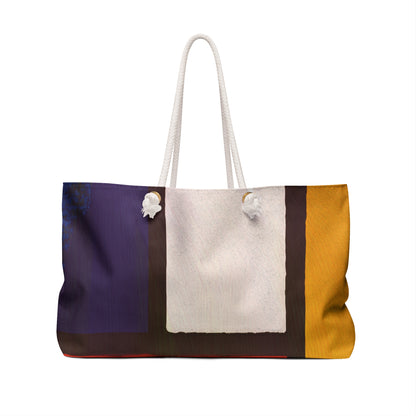 Mod Weekender Bag with Modern Art Design, Tote for Travel, Beach, Gym, and Weekend Getaways
